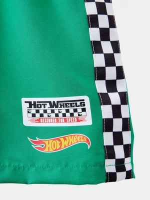 Cotton On Kids Boy Green Hot Wheels Bailey Board Shorts