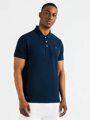 TS Mens Navy Pique Golfer