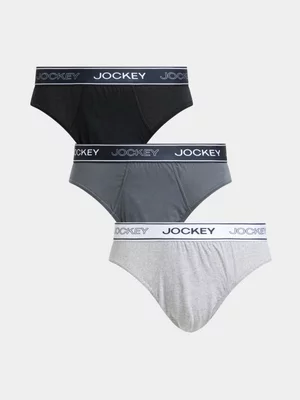 Jockey Men's Multicolour Brief Undearwear 3 Pack