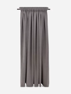 Volpes Medea Blockout Grey Taped Lined Curtain
