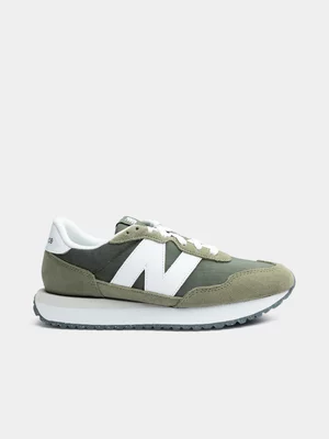 Mens New Balance 237 Green/White Sneaker