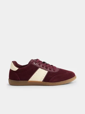 Jet Women's Burgundy Slimsole Fashion Lace Up Sneaker