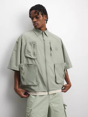 Anatomy Men's CTN Nylon Green Shirt