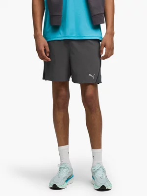 Puma Mens Velocity 5 Inch Dusky Grey/Black Running Shorts