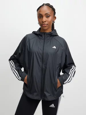 adidas Womens Hyperglam Black/White Windbreaker Jacket