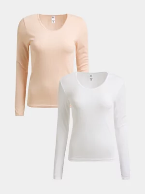 Jet Women’s Nude White 2Pk Spencer