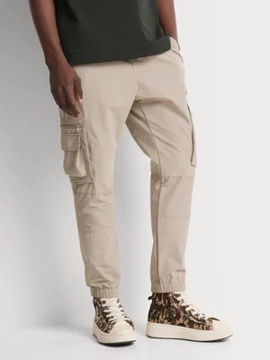 Markham Men's Styled Multi Fabric Utility Stone Pants