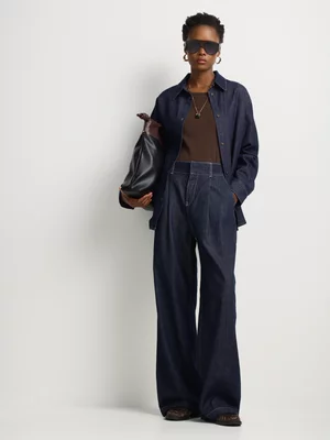 FF Denim Elasticated Wide Leg Co-Ord Jeans