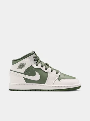 Nike Junior 1 Mid Summit White/Vintage Sneaker
