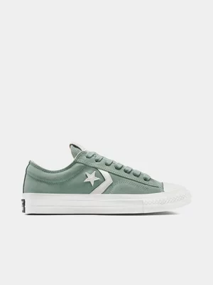 Converse Junior Star Player 76 Suede Green/White Sneaker
