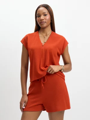 Exact Women's Rust Pull-On Shorts 