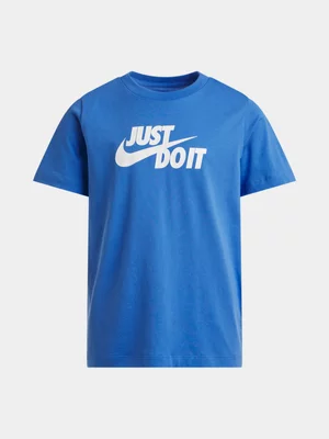 Nike Boys Sportswear Just Do It Blue Tee