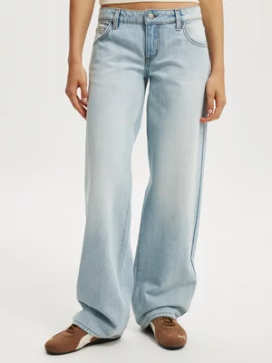 Women's Cotton On Blue Low Rise Straight Jeans