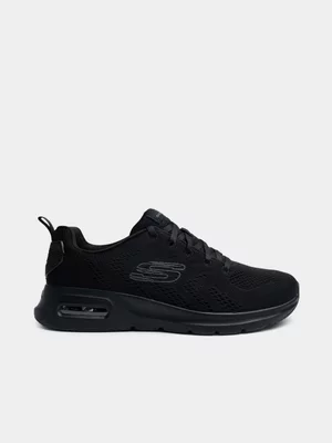Women's Skechers Air Court Black Sneaker