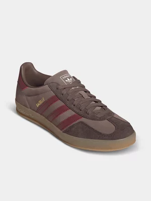 adidas Originals Men's Gazelle Brown/Red Sneaker