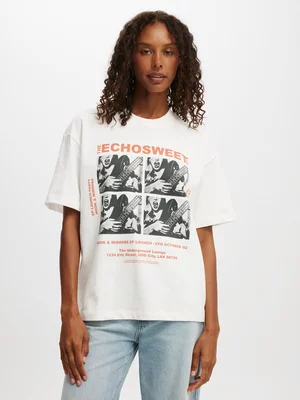 Women's Cotton On White The Premium Boxy Graphic T-Shirt