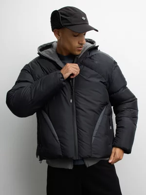 Anatomy Men's Black Puffer Jacket 