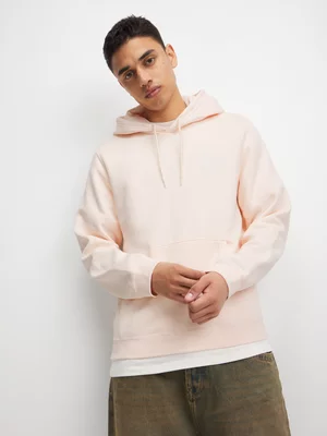 Converse Men's Go-To Embroidered Star Chevron Standard-Fit Fleece Ecru Hoodie