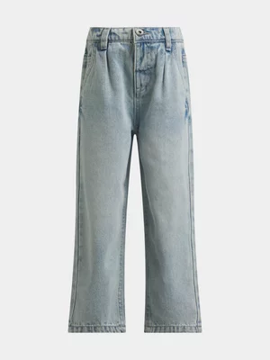 Exact Older Girl's Mid Wash Relaxed Jeans 