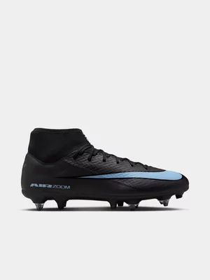 Nike Mens Mercurial Superfly 10 Academy SG Black/Blue Boots