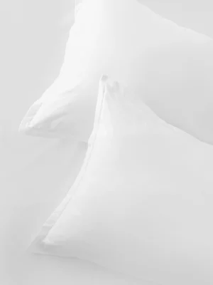 Volpes Supima Cotton 450tc Oxford White Pillowcase Pair