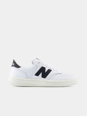 New Balance Junior T500 White/Black Sneaker