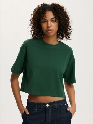 Women's Cotton On Green Cropped Boxy T-Shirt