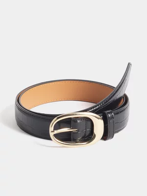 FF Large Oval Buckle Belt