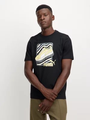 Mens Puma Graphic Sneaker Black Tee