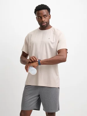 TS Mens Agility Knit Grey Gym Shorts