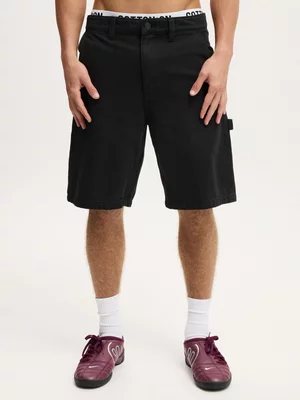 Men's Cotton On Black Baggy Worker Shorts