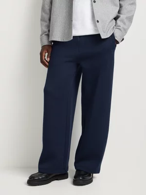 Relay Jeans Men's Wide leg Fleece Navy Jogger