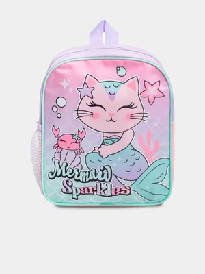Meowmaid Pink Junior Backpack