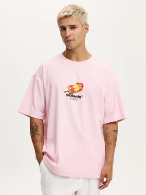 Men's Cotton On Pink Box Fit Graphic T-shirt