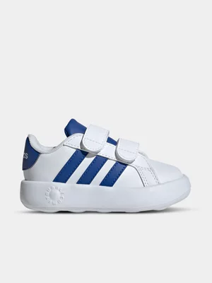 adidas Junior Infant Grand Court 2.0 White/Blue Sneakers 