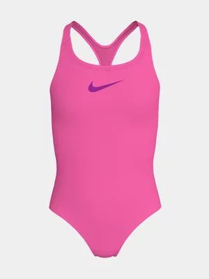 Nike Girls Essential Racerback Pink Swimsuit