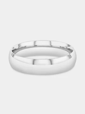 Sterling Silver Comfort Fit Wedding Band