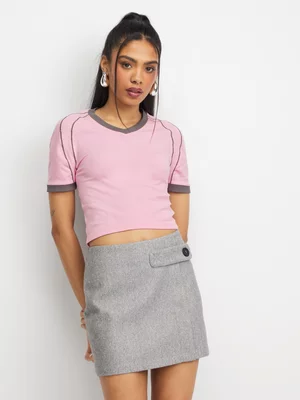 The FIX Women's Pink Seamless Sports Top