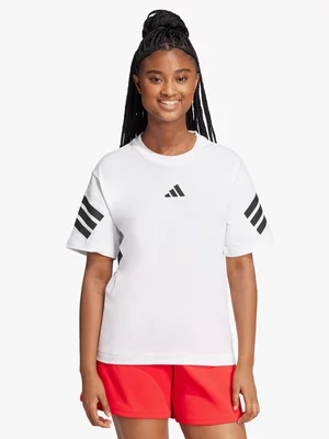 adidas Womens Future Icons 3-Stripes White/Black Tee