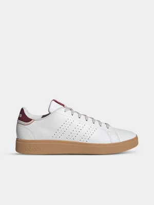 Mens adidas Advantage Base 2.0 White/Gum Sneaker