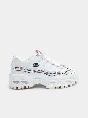 Women's Skechers Energy White/Navy Sneaker