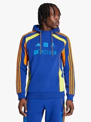 adidas Mens Pirates NTS Navy/Orange Hoodie