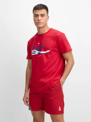 Mens APX Easy Care Fashion Red Shorts