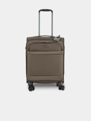 Cellini Brown Carry On Trolley Case 35L