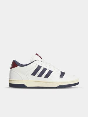 Mens adidas Break Start Low White/Navy Sneaker