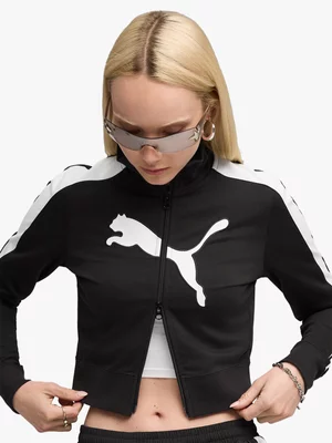 Puma Women's ARCHIVE T7 Slim Cropped Black Track Jacket