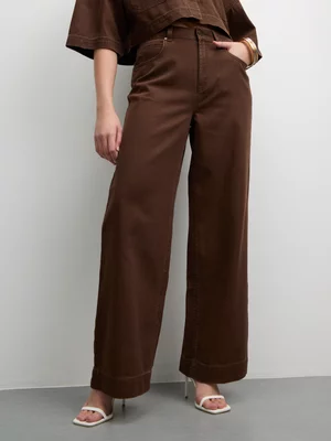 The FIX Women's Brown 90's Wide Leg Jeans