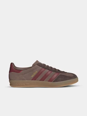 adidas Originals Men's Gazelle Brown/Red Sneaker