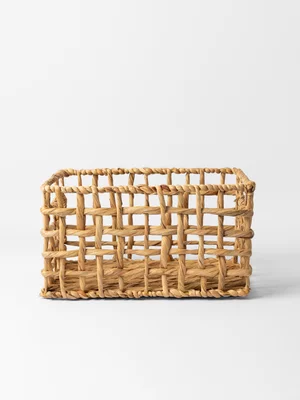 Simply Stored Open Weave Hyacinth Basket M