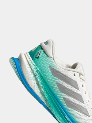 adidas Womans Supernova Rise 2 White/Silver Metallic Running Shoes